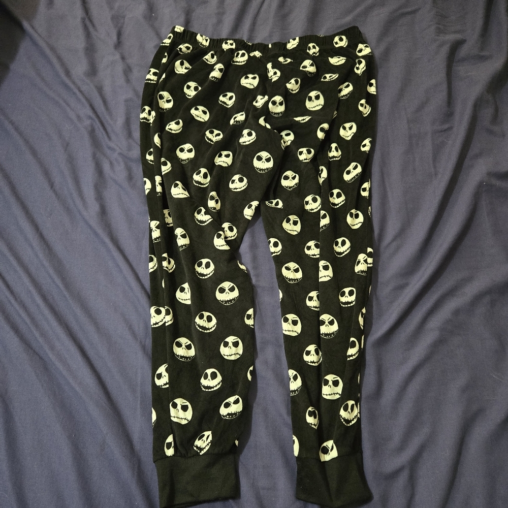 Disney's  Jack Skellington Pajama Joggers Pants Womens XL Casual Halloween - Picture 4 of 4